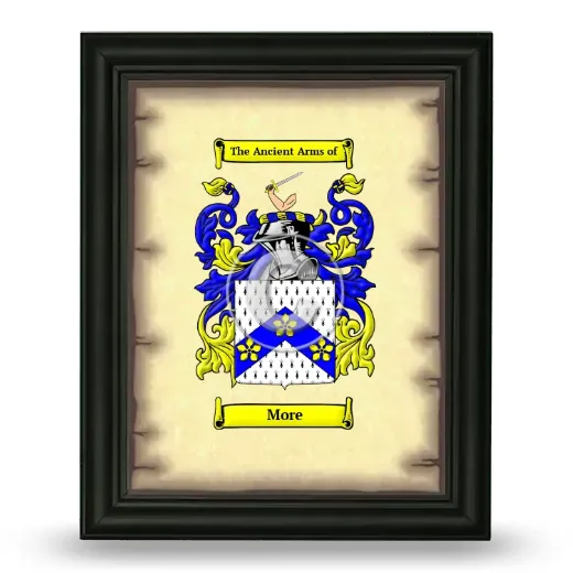 More Coat of Arms Framed - Black