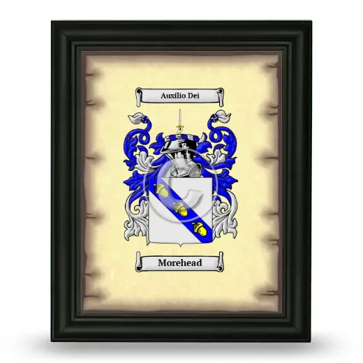 Morehead Coat of Arms Framed - Black