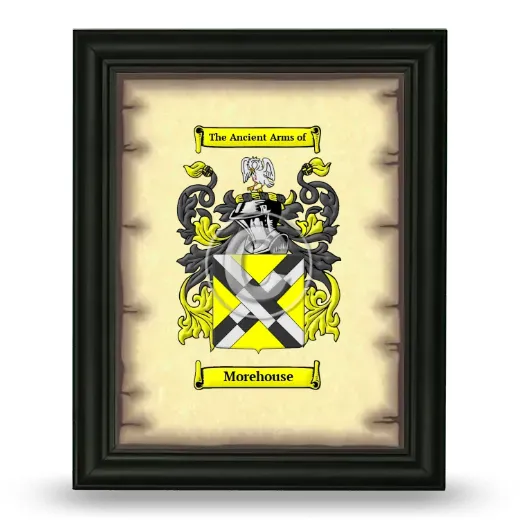 Morehouse Coat of Arms Framed - Black