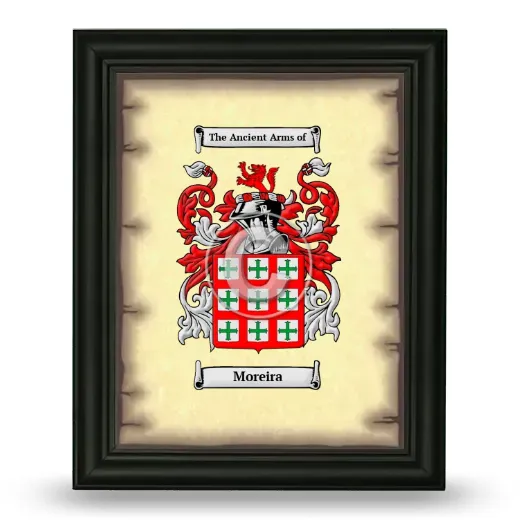 Moreira Coat of Arms Framed - Black