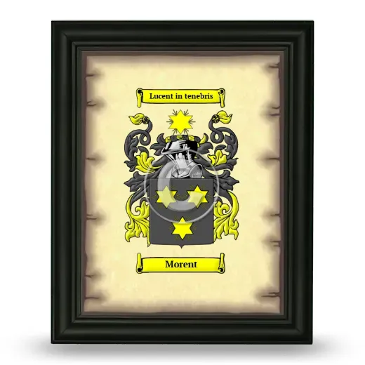 Morent Coat of Arms Framed - Black