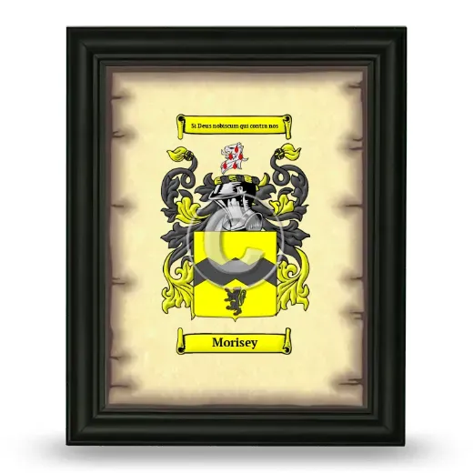 Morisey Coat of Arms Framed - Black