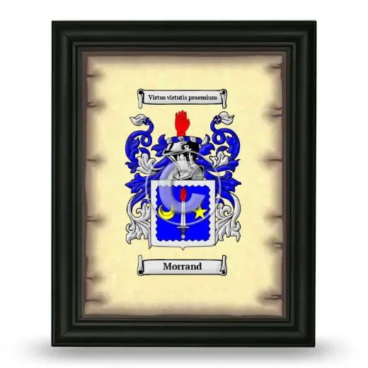 Morrand Coat of Arms Framed - Black