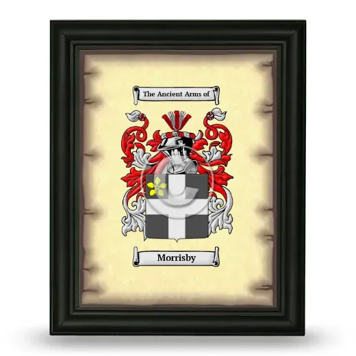 Morrisby Coat of Arms Framed - Black
