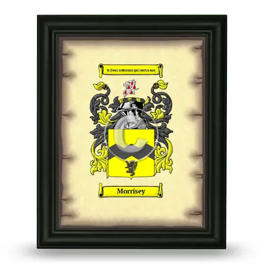 Morrisey Coat of Arms Framed - Black