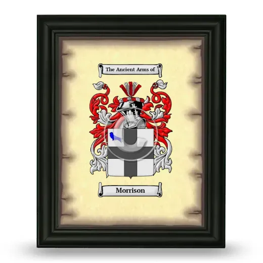 Morrison Coat of Arms Framed - Black