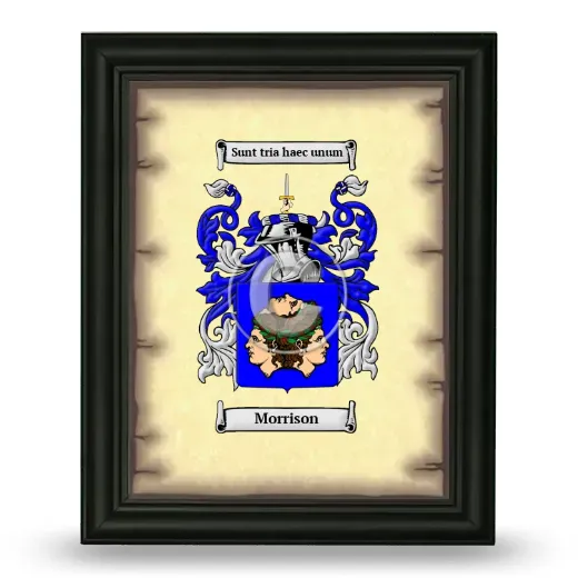 Morrison Coat of Arms Framed - Black