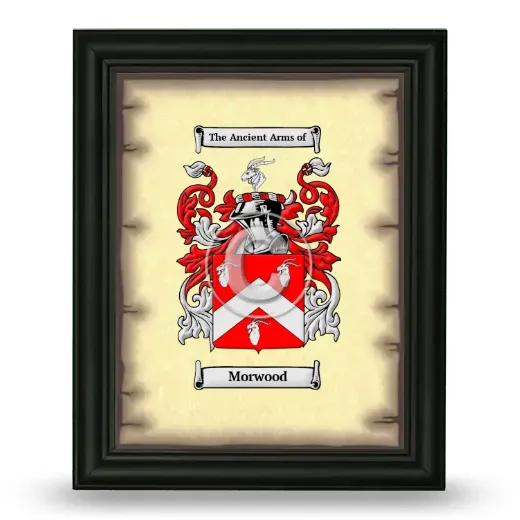 Morwood Coat of Arms Framed - Black