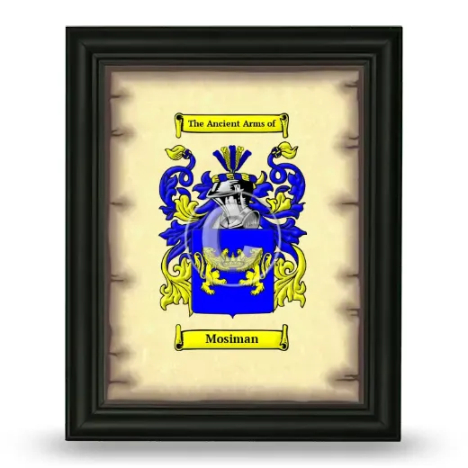 Mosiman Coat of Arms Framed - Black