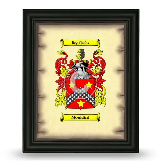 Mouldint Coat of Arms Framed - Black