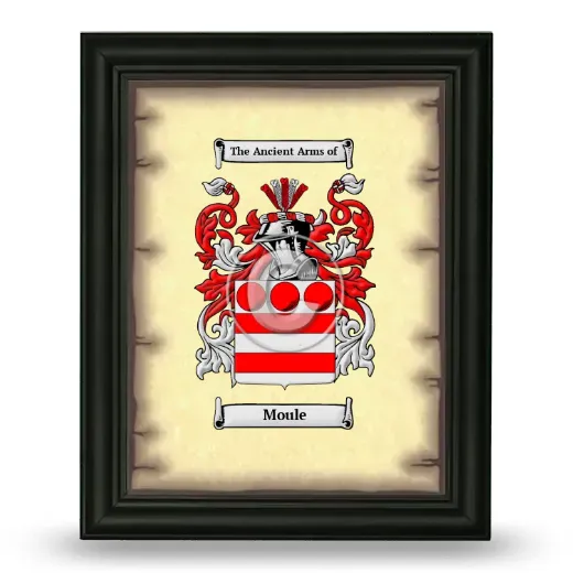 Moule Coat of Arms Framed - Black