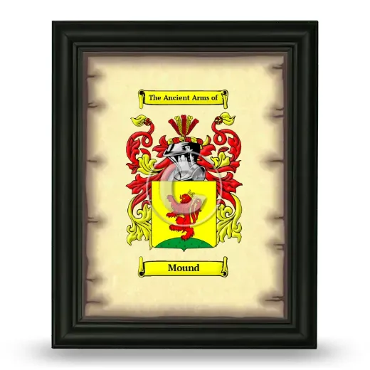 Mound Coat of Arms Framed - Black