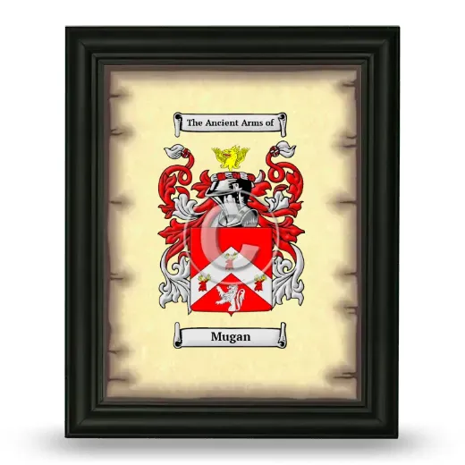 Mugan Coat of Arms Framed - Black