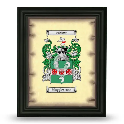 Mugglestone Coat of Arms Framed - Black