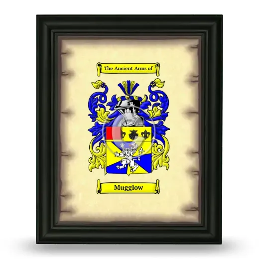 Mugglow Coat of Arms Framed - Black