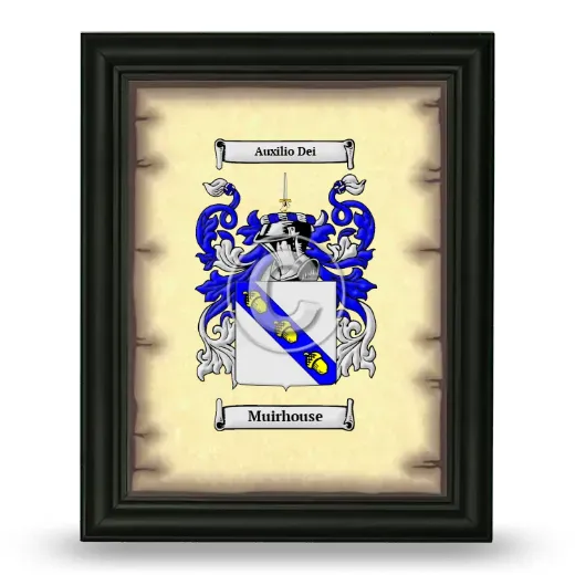 Muirhouse Coat of Arms Framed - Black