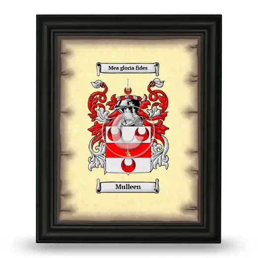 Mulleen Coat of Arms Framed - Black