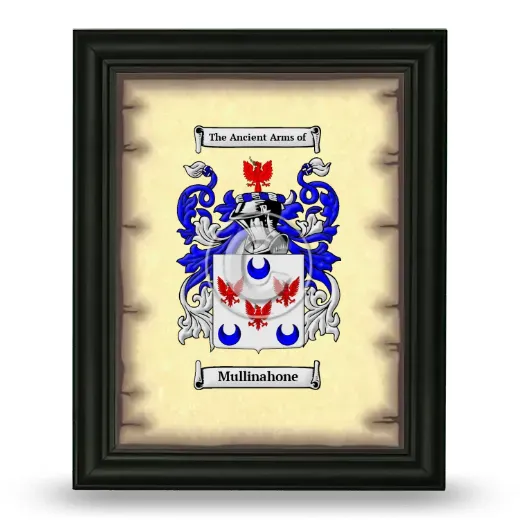 Mullinahone Coat of Arms Framed - Black