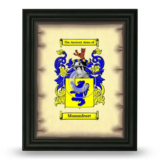 Mummfeart Coat of Arms Framed - Black
