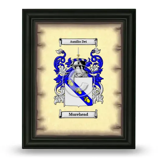 Murehead Coat of Arms Framed - Black