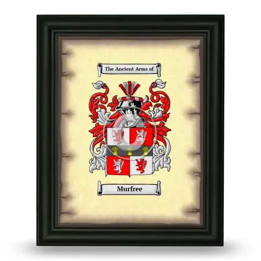 Murfree Coat of Arms Framed - Black