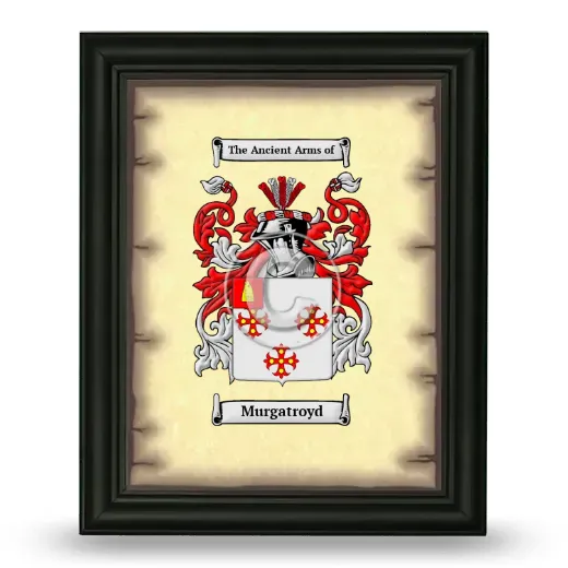 Murgatroyd Coat of Arms Framed - Black