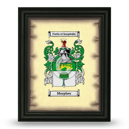 Murphey Coat of Arms Framed - Black
