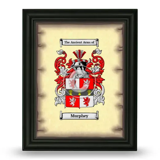 Murphey Coat of Arms Framed - Black