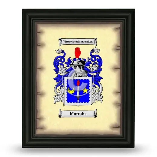 Murrain Coat of Arms Framed - Black