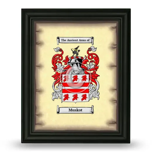 Muskot Coat of Arms Framed - Black