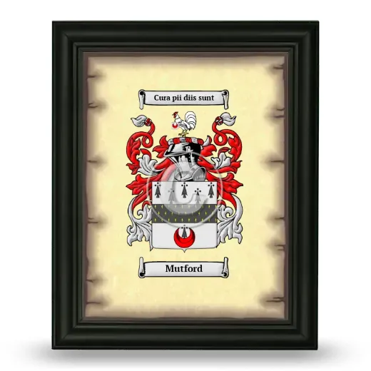 Mutford Coat of Arms Framed - Black