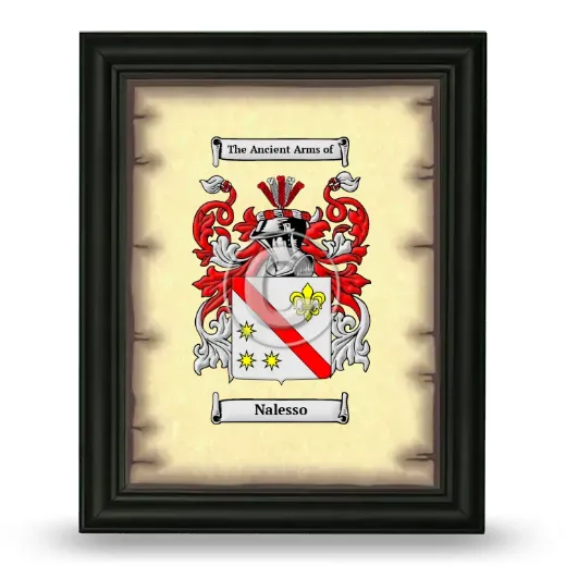 Nalesso Coat of Arms Framed - Black