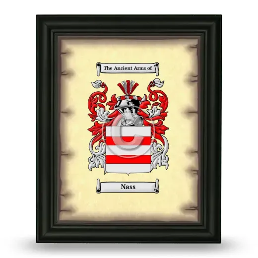 Nass Coat of Arms Framed - Black