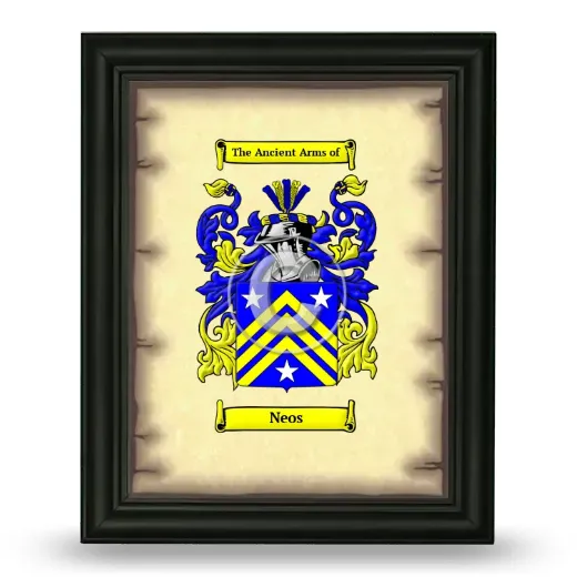 Neos Coat of Arms Framed - Black
