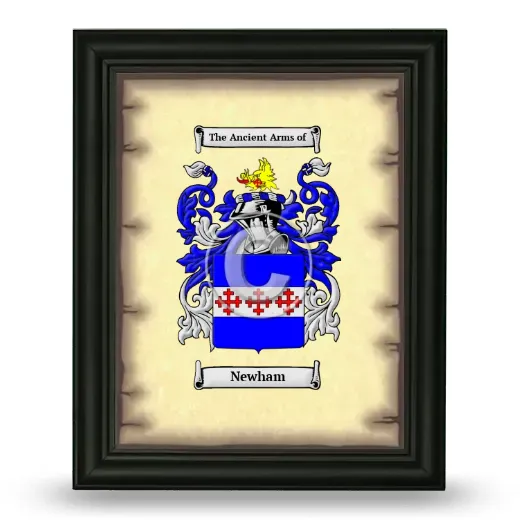 Newham Coat of Arms Framed - Black