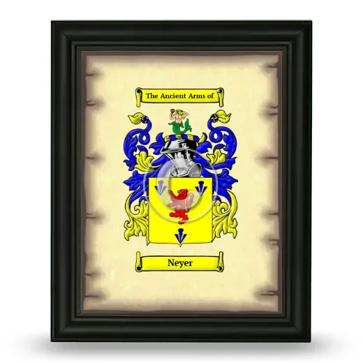 Neyer Coat of Arms Framed - Black