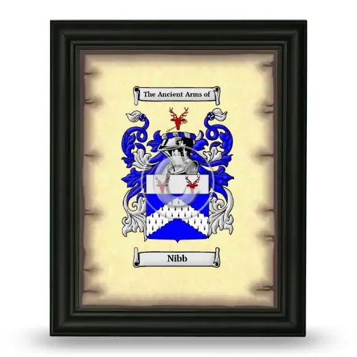 Nibb Coat of Arms Framed - Black