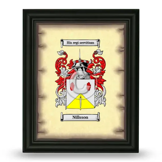 Nillsson Coat of Arms Framed - Black