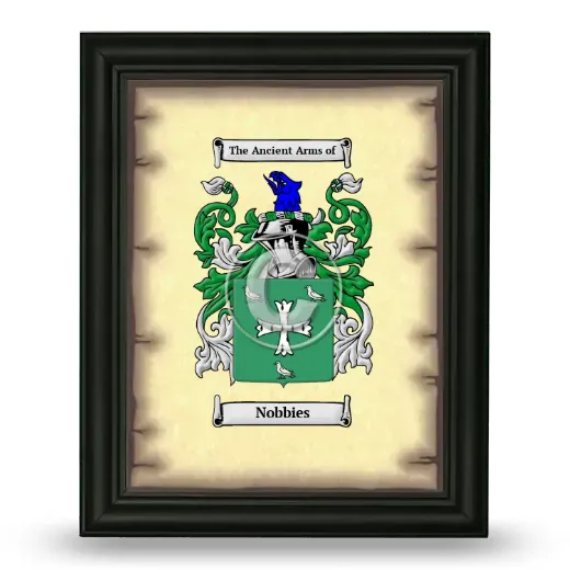 Nobbies Coat of Arms Framed - Black