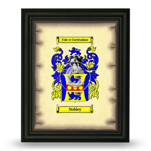 Nobley Coat of Arms Framed - Black