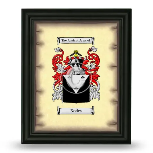 Nodes Coat of Arms Framed - Black