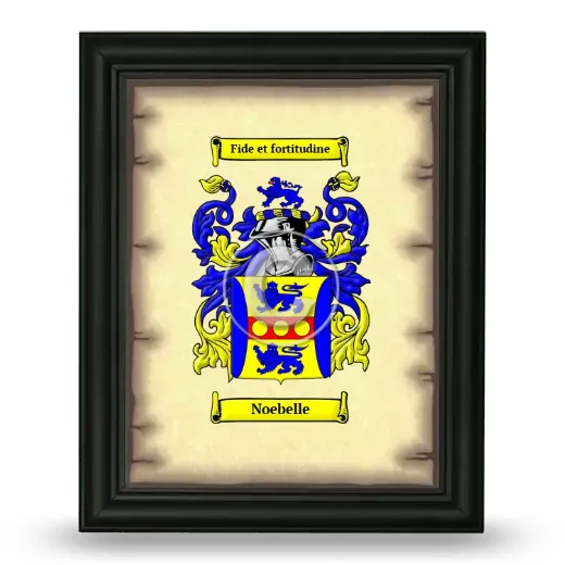 Noebelle Coat of Arms Framed - Black