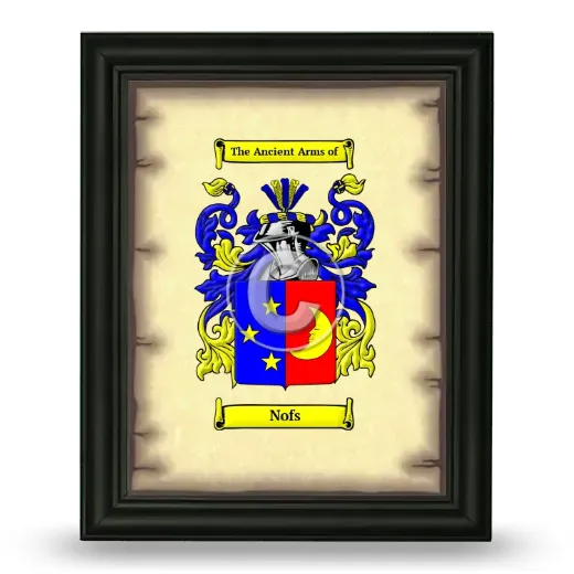 Nofs Coat of Arms Framed - Black
