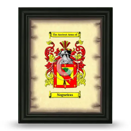 Nogueiras Coat of Arms Framed - Black
