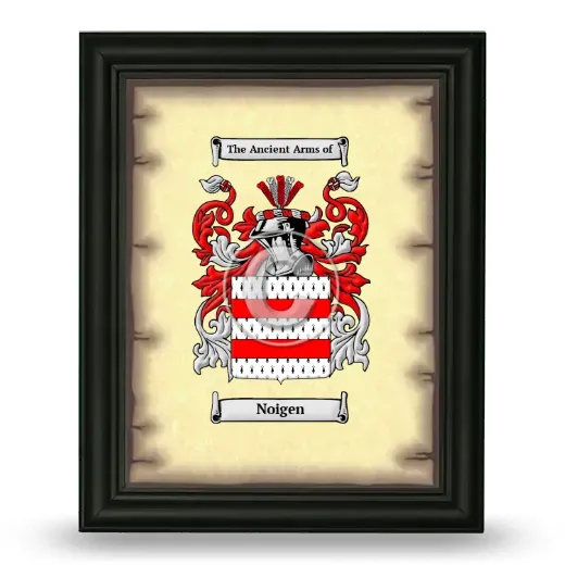 Noigen Coat of Arms Framed - Black