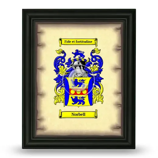 Norbell Coat of Arms Framed - Black