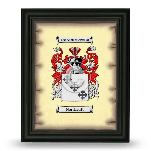 Northcutt Coat of Arms Framed - Black