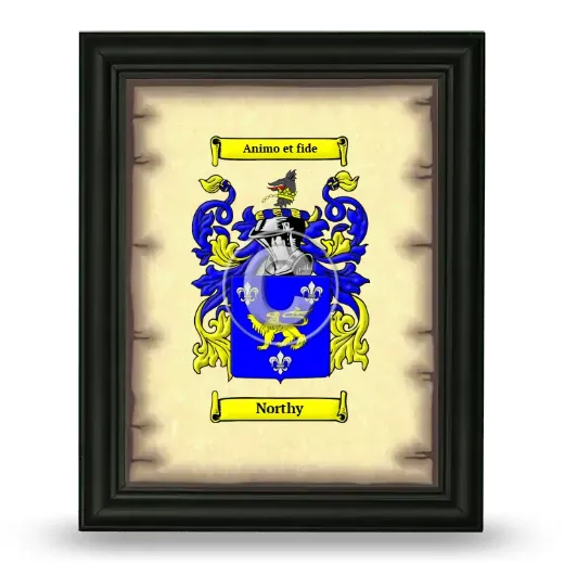 Northy Coat of Arms Framed - Black