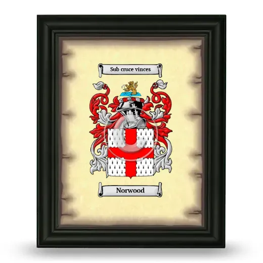 Norwood Coat of Arms Framed - Black