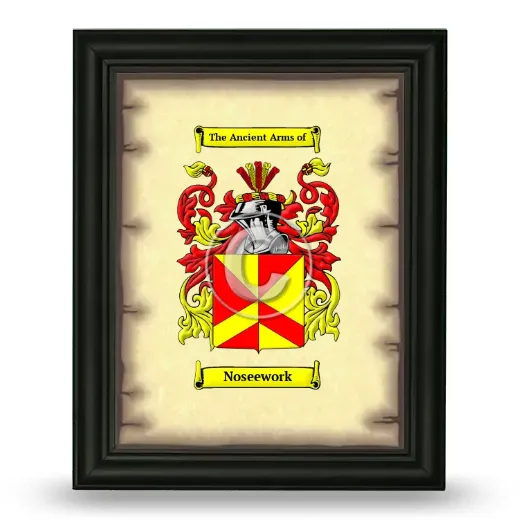 Noseework Coat of Arms Framed - Black